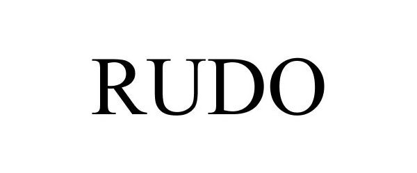 Trademark Logo RUDO
