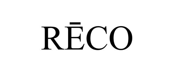 Trademark Logo RECO