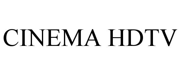 Trademark Logo CINEMA HDTV