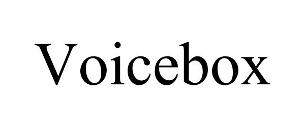 Trademark Logo VOICEBOX