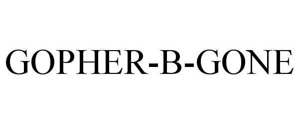 Trademark Logo GOPHER-B-GONE