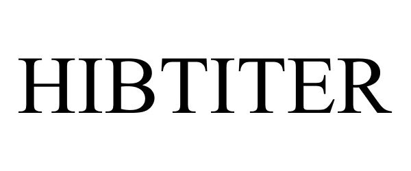 Trademark Logo HIBTITER