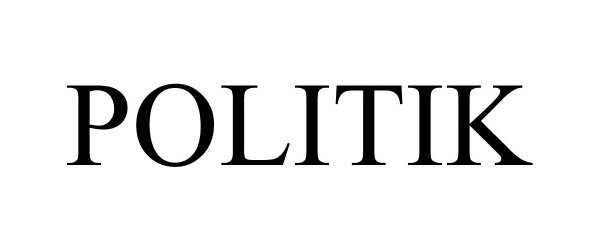Trademark Logo POLITIK
