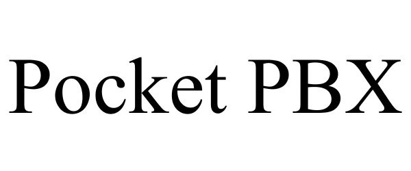Trademark Logo POCKET PBX