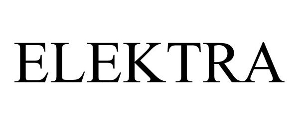 Trademark Logo ELEKTRA