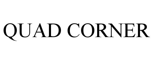 Trademark Logo QUAD CORNER