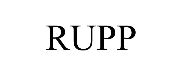 Trademark Logo RUPP