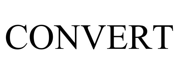 Trademark Logo CONVERT