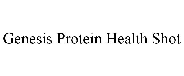  GENESIS PROTEIN HEALTH SHOT