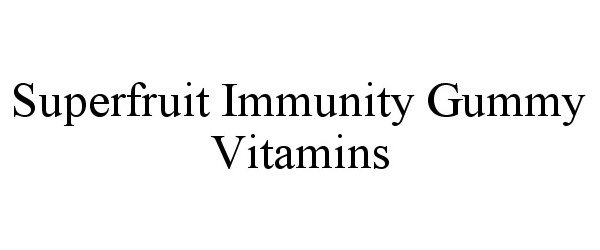  SUPERFRUIT IMMUNITY GUMMY VITAMINS