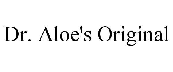 Trademark Logo DR. ALOE'S ORIGINAL