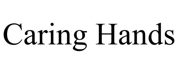 Trademark Logo CARING HANDS