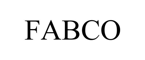 Trademark Logo FABCO