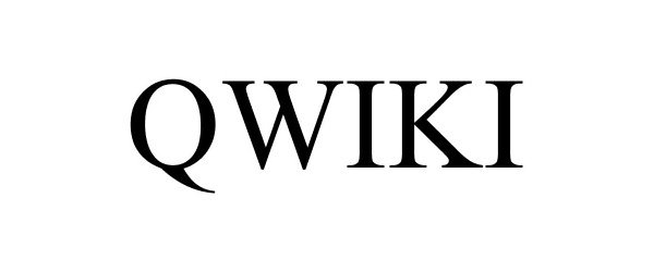 Trademark Logo QWIKI