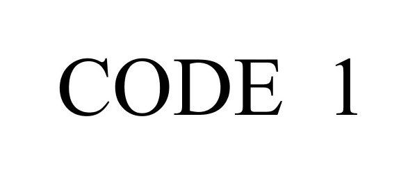 Trademark Logo CODE 1