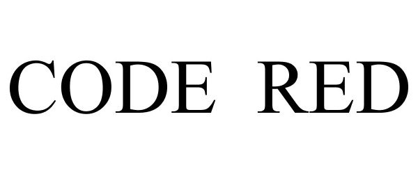 Trademark Logo CODE RED