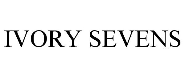 Trademark Logo IVORY SEVENS