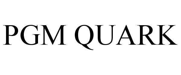 Trademark Logo PGM QUARK