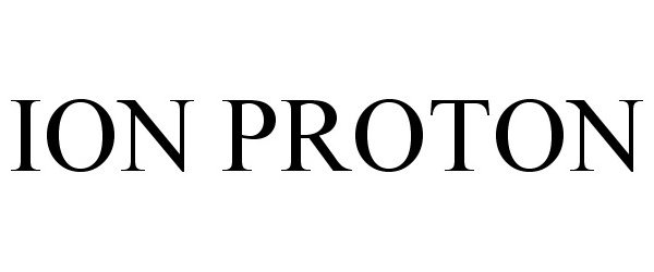 Trademark Logo ION PROTON