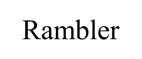 Trademark Logo RAMBLER
