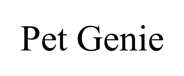 Trademark Logo PET GENIE