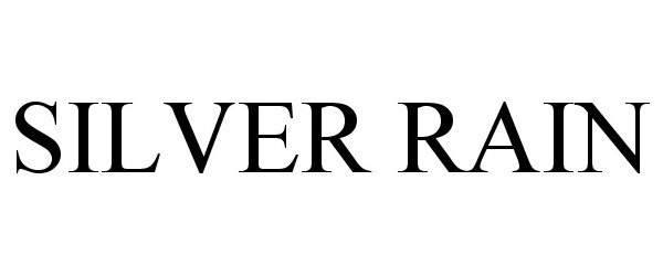 Trademark Logo SILVER RAIN
