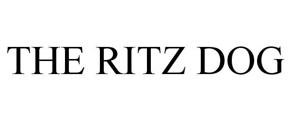 Trademark Logo THE RITZ DOG