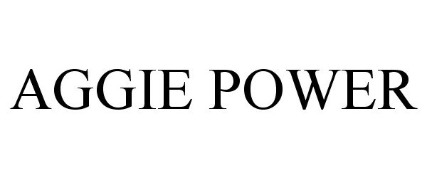  AGGIE POWER