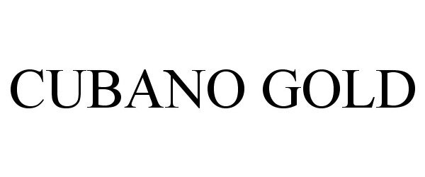 Trademark Logo CUBANO GOLD