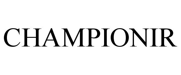 Trademark Logo CHAMPIONIR