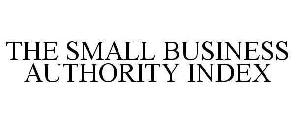  THE SMALL BUSINESS AUTHORITY INDEX