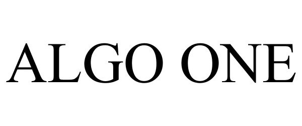 Trademark Logo ALGO ONE
