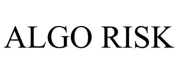 Trademark Logo ALGO RISK