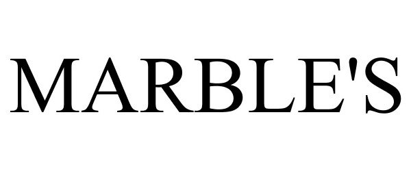 Trademark Logo MARBLE'S