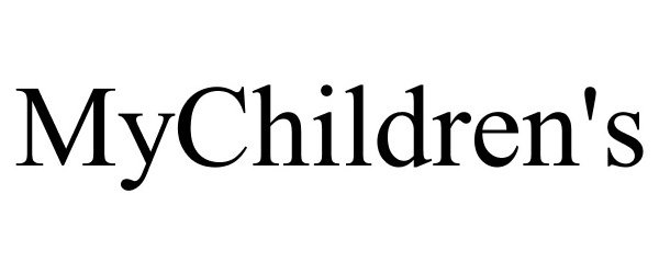 Trademark Logo MYCHILDREN'S