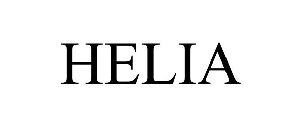 Trademark Logo HELIA
