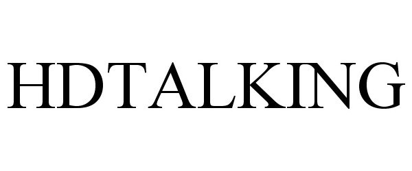 Trademark Logo HDTALKING