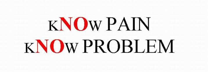 Trademark Logo KNOW PAIN KNOW PROBLEM