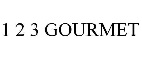 Trademark Logo 1 2 3 GOURMET