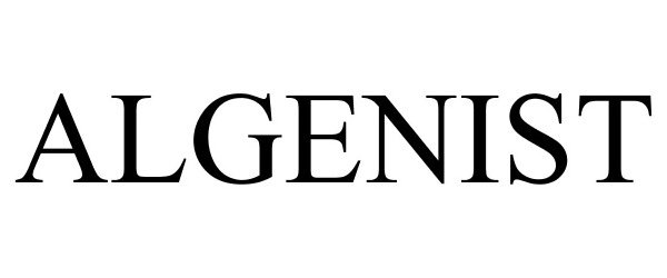 Trademark Logo ALGENIST