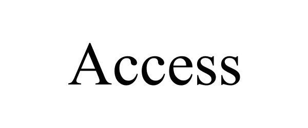 Trademark Logo ACCESS