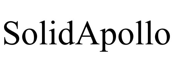 Trademark Logo SOLIDAPOLLO