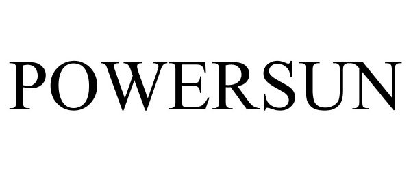 Trademark Logo POWERSUN