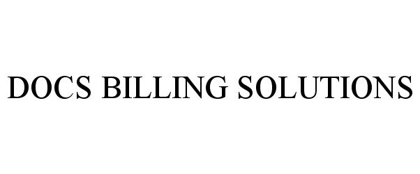  DOCS BILLING SOLUTIONS