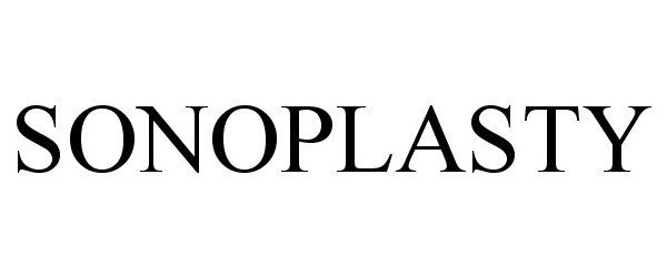 Trademark Logo SONOPLASTY