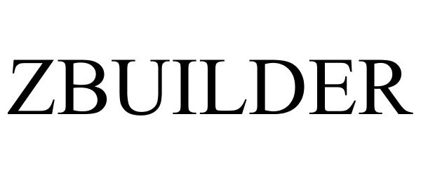 Trademark Logo ZBUILDER