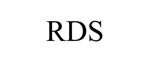 Trademark Logo RDS