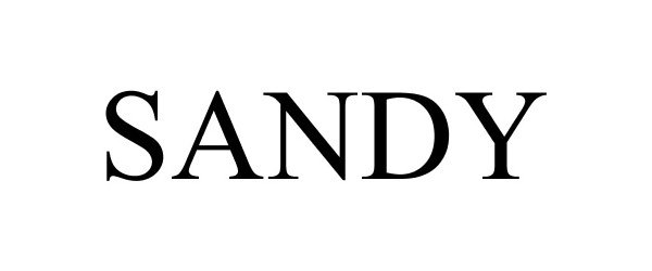 Trademark Logo SANDY