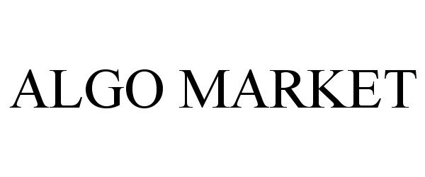 Trademark Logo ALGO MARKET