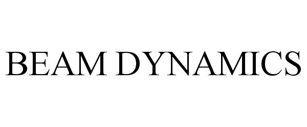 Trademark Logo BEAM DYNAMICS